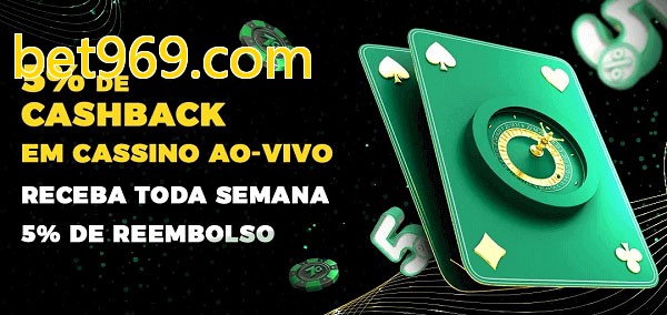 Promoções do cassino ao Vivo bet969.com